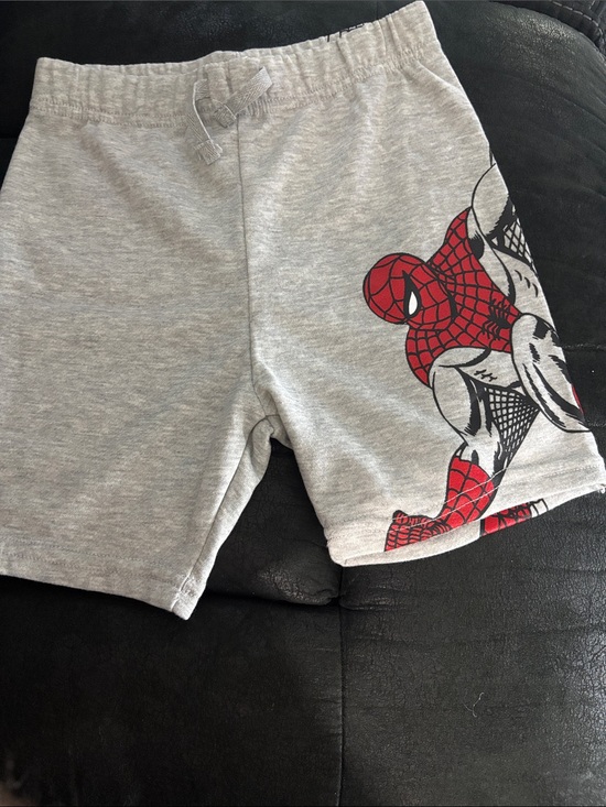 Other - Gray Kids Shorts with Spider-Man Graphic
